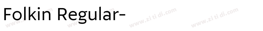 Folkin Regular字体转换